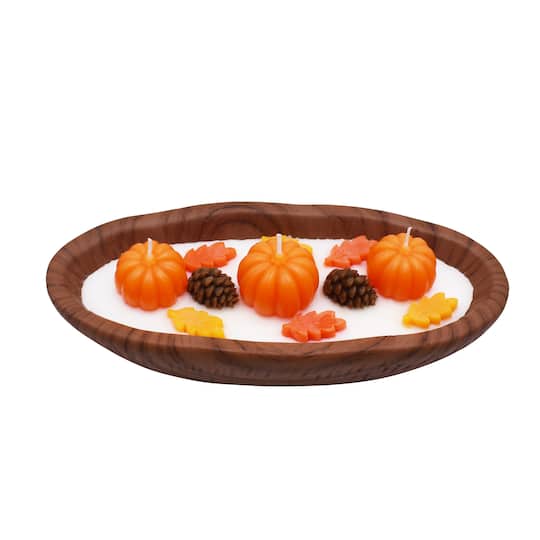 7oz. Pumpkin Punch Scented Oval Dough Bowl Candle by Ashland®